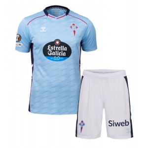Celta Vigo Jalkapallovaatteet Lasten Kotipeliasu 2025-26 Lyhythihainen (+ Lyhyet housut)
